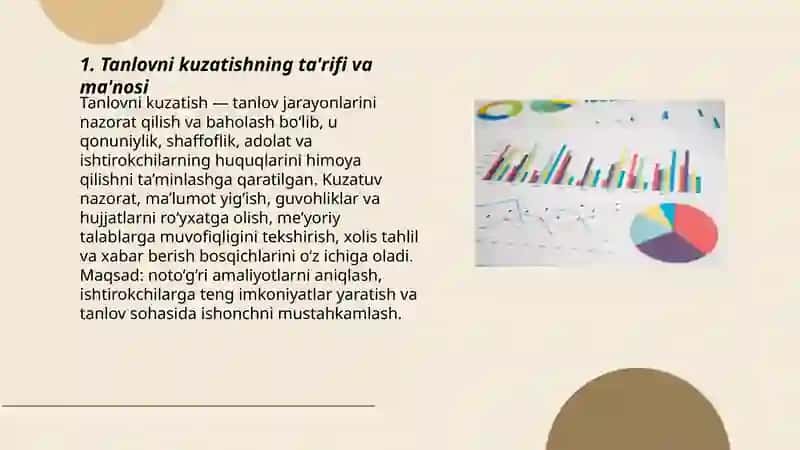 Tanlovni kuzatish ma'nosi uni qòllash sabablari va afzalliklari 3