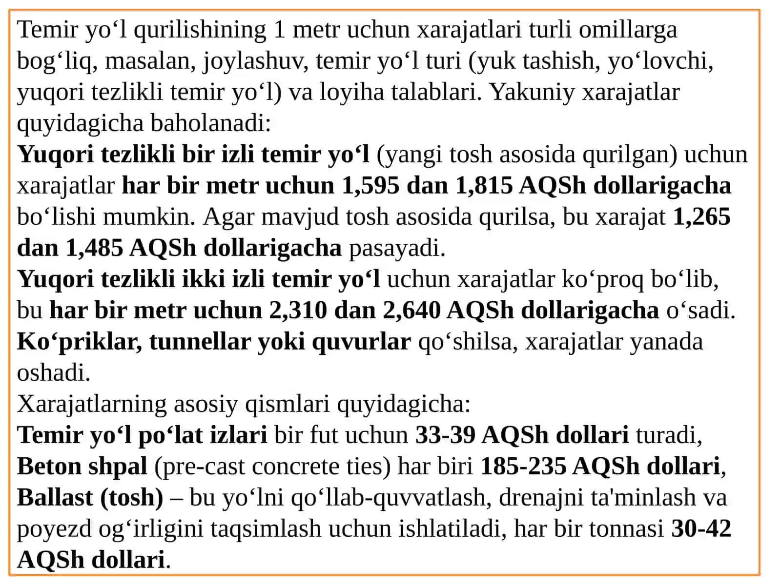 Temir yo‘l transporti yo‘llari va harakatlanuvchi sostavlarning tavsifi 3