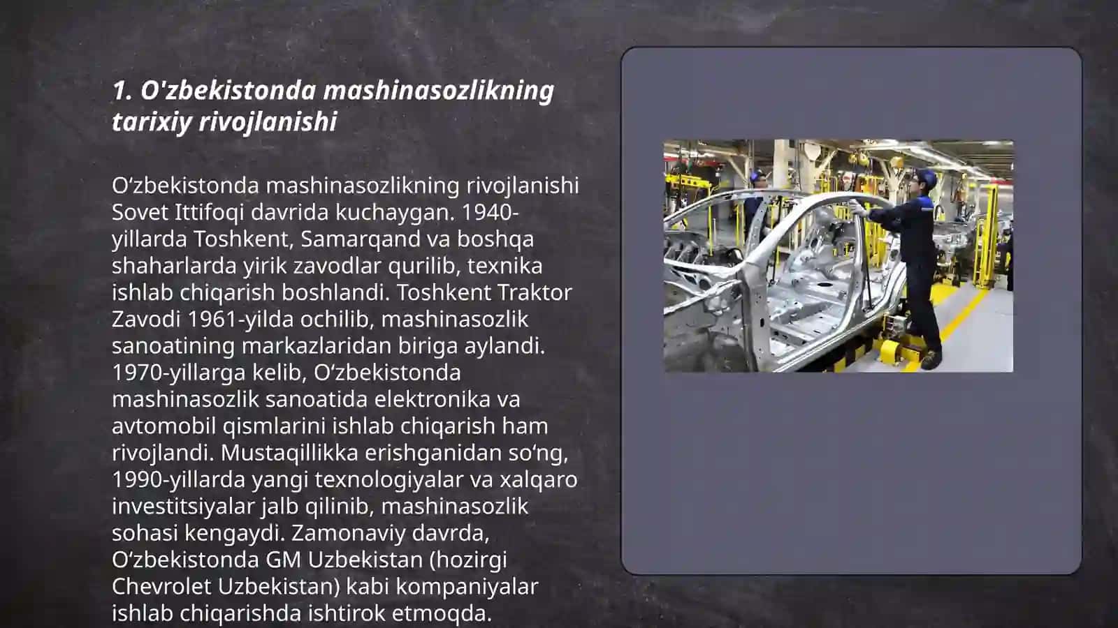 O'zbekistonda mashinasozlikni boshlanishi 3