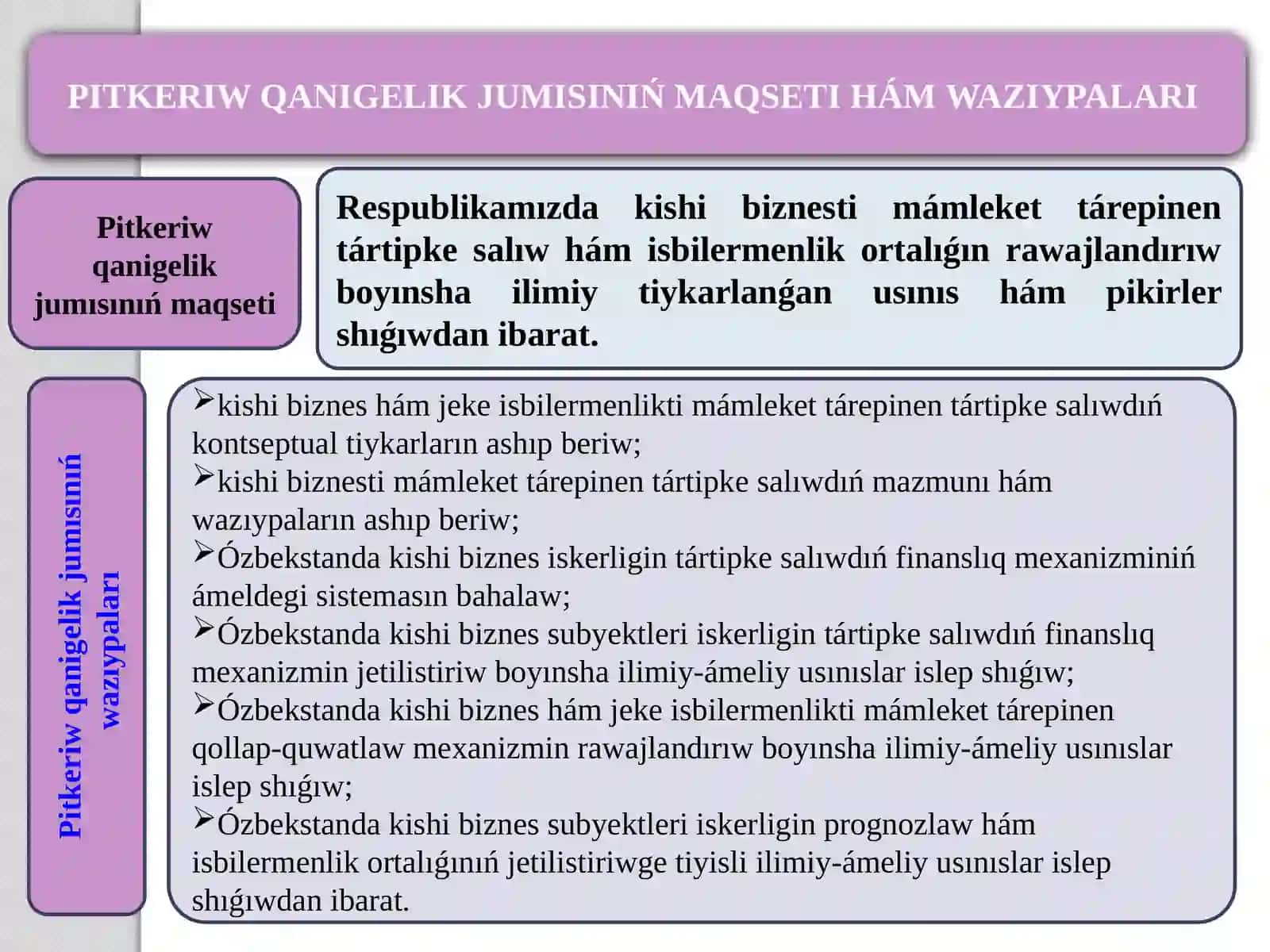PITKERIW QÁNIGELIK JUMÍSÍ 3