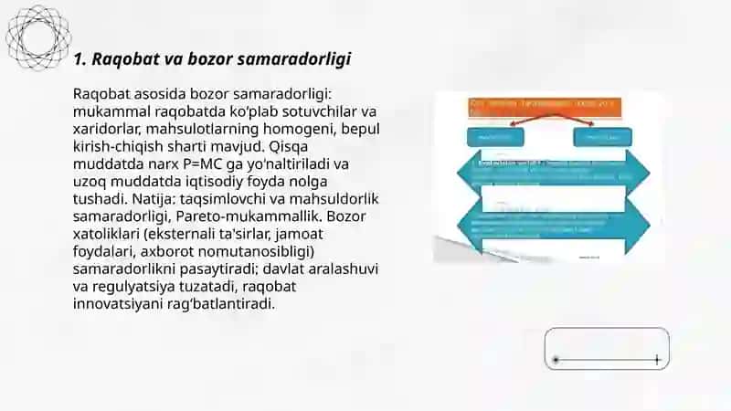 Ishlab chiqaruvchilar va bozorlar samaradorligi 3