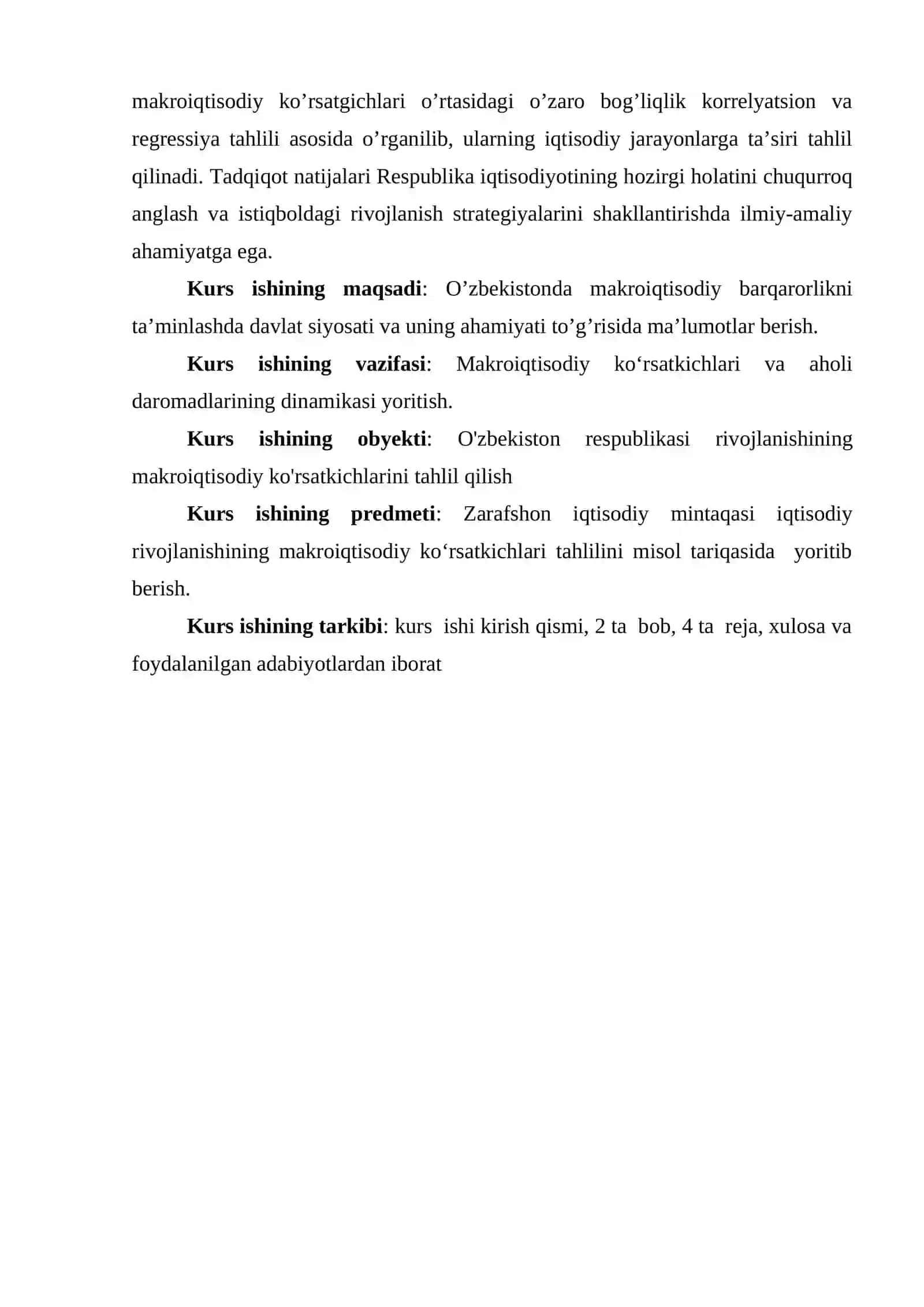 Mustaqillik yillarida O'zbekiston Respublikasi rivojlanishining makroiqtisodiy ko'rsatkichlari tahlili. 3