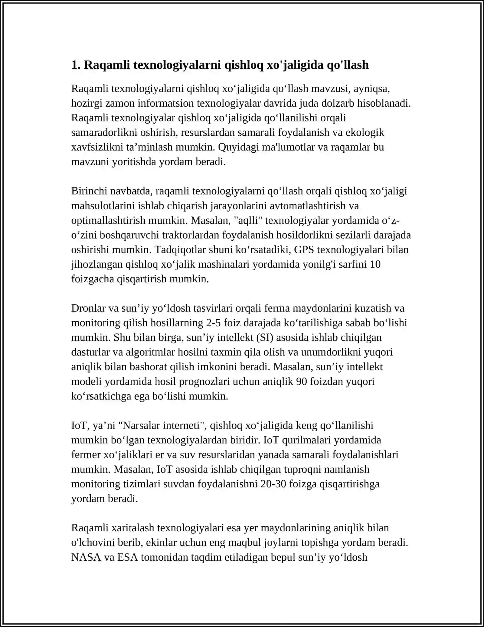 TARMOQ TEXNOLOGIYALARIDAN MILLIY IQTISODIYOT TARMOQLARI VA SOHALARIDA FOYDALANISH 3