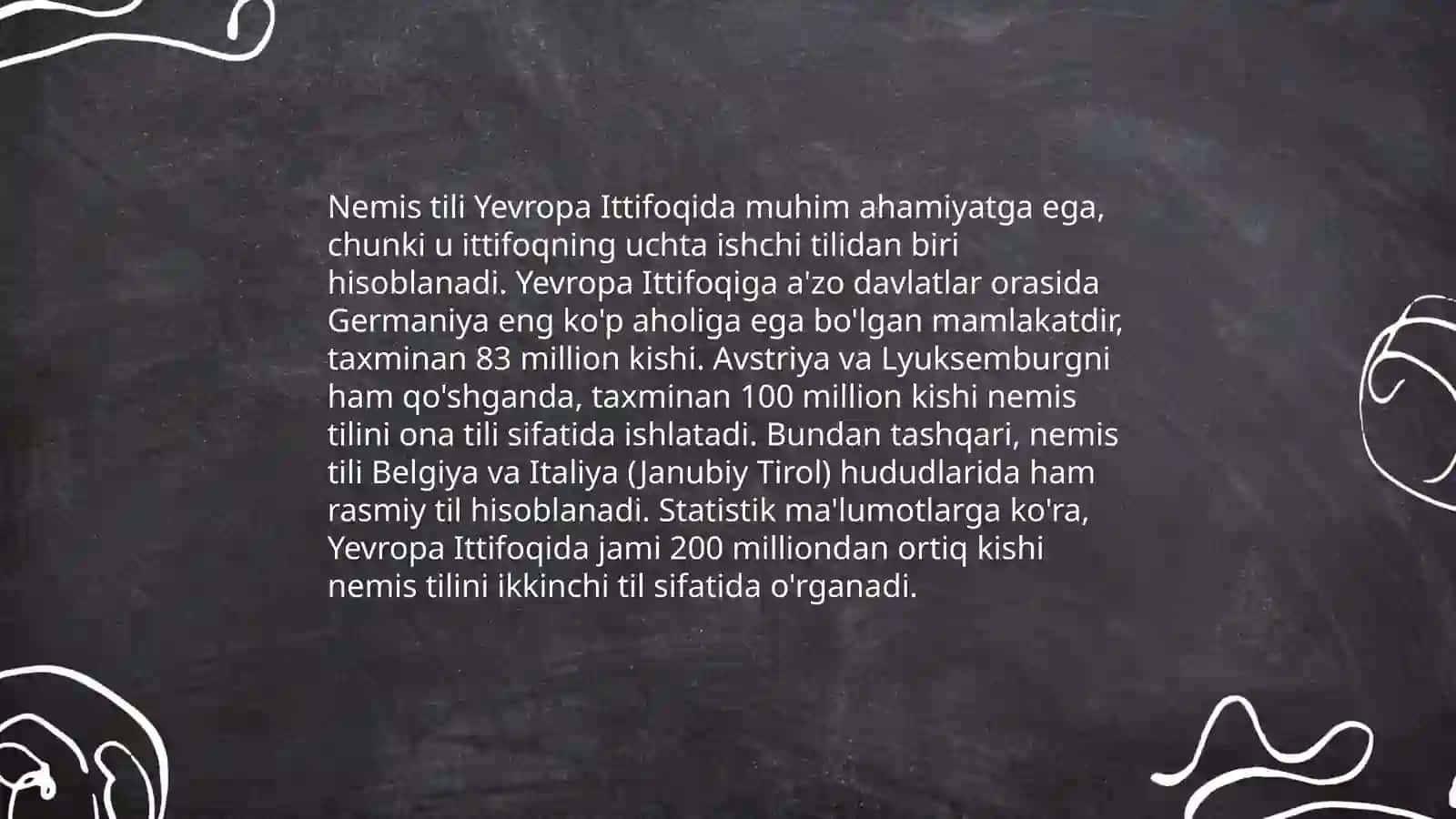 German tillarining dunyo tillari orasida tutgan õrni 3