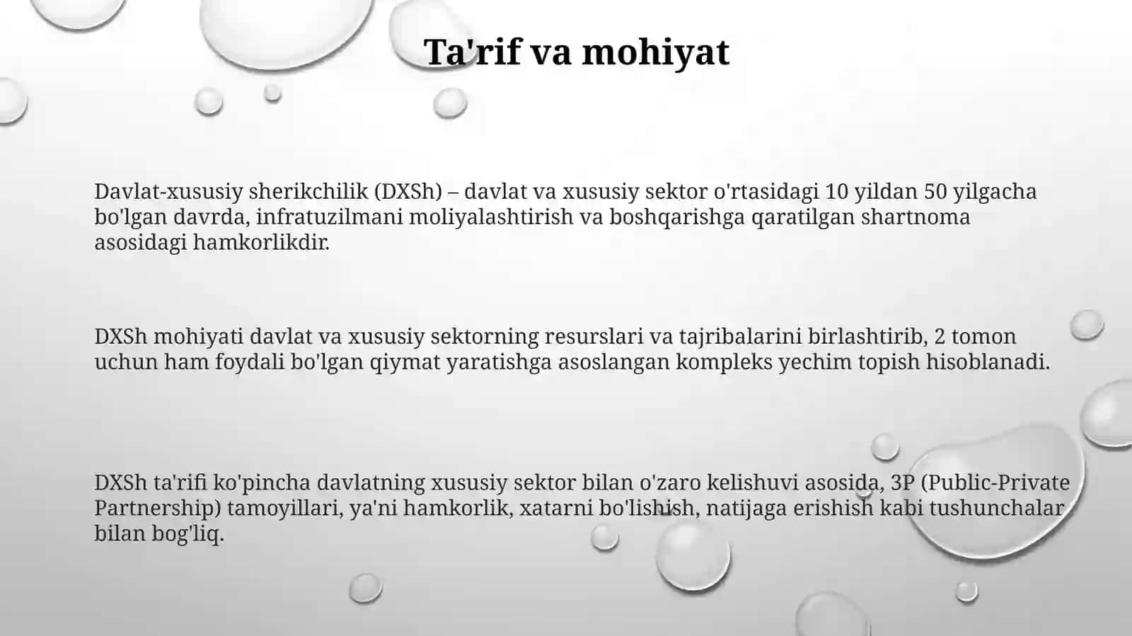 Davlat xususiy sherikligining mazmuni va mohiyati 3