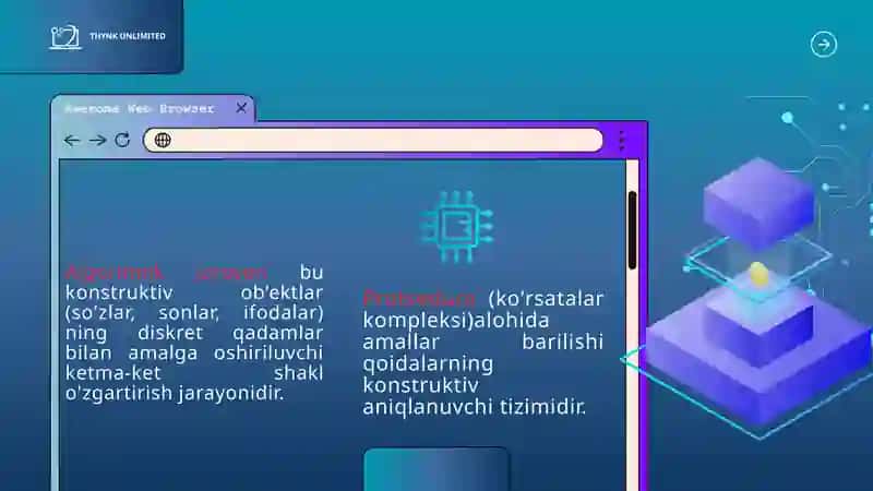 ALGORITMLAR VA ULARNING TURLARI 3