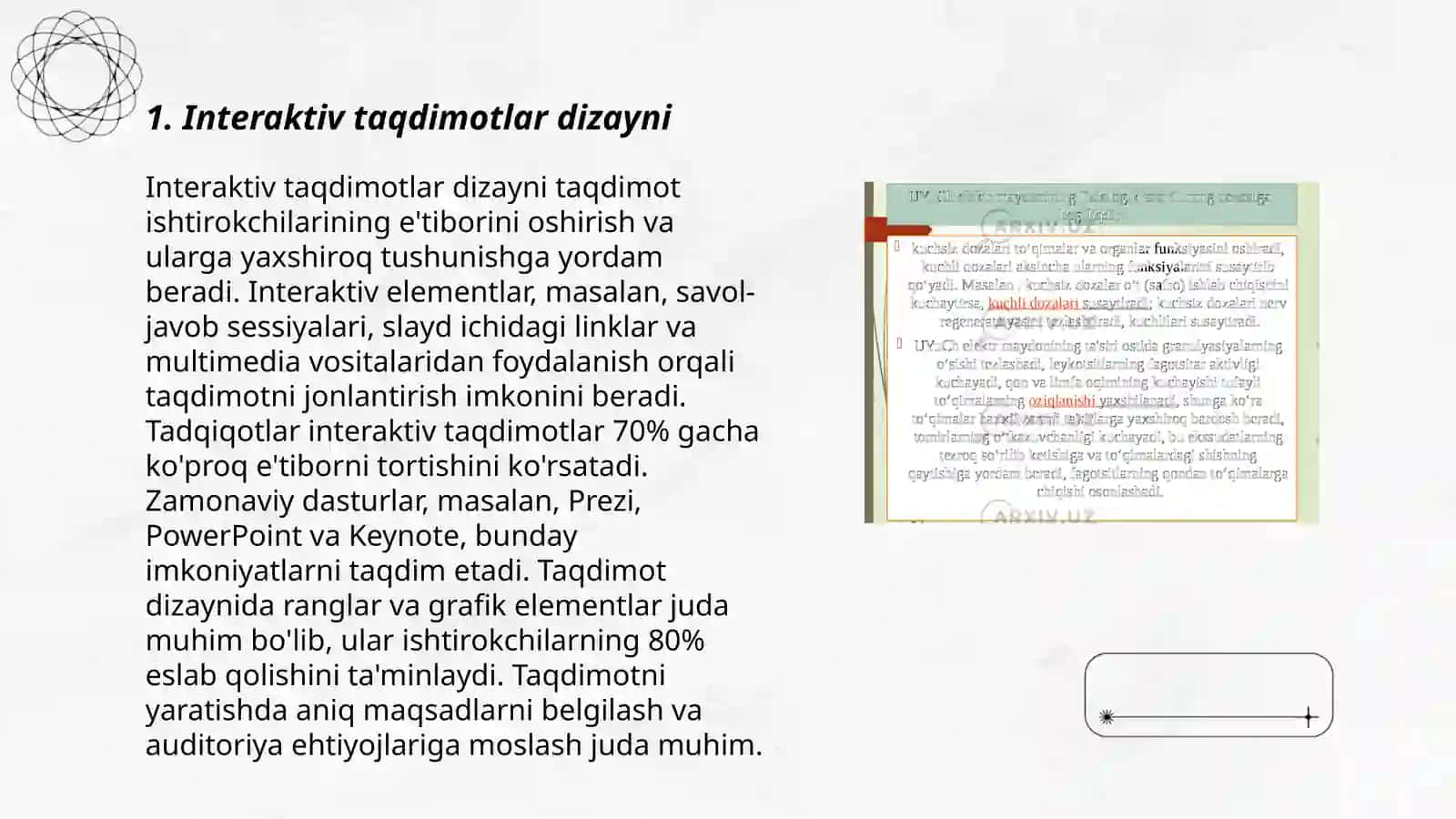 Interaktiv taqdimotlar yaratish 3