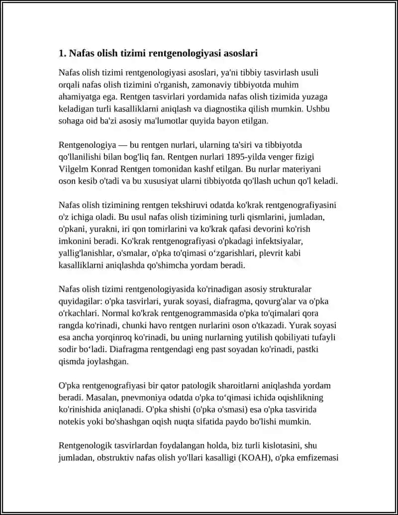 PEDIATRIYA AMALIYOTIDA NAFAS OLISH TIZIMI AʼZOLARI NORMAL RENTGEN ANATOMIYASI 3