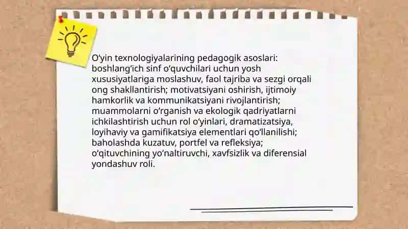 Boshlangʻich sinf oʻquvchilarni ekologik madaniyatga oʻrgatishda oʻyin texnologiyalarini ta'siri 3