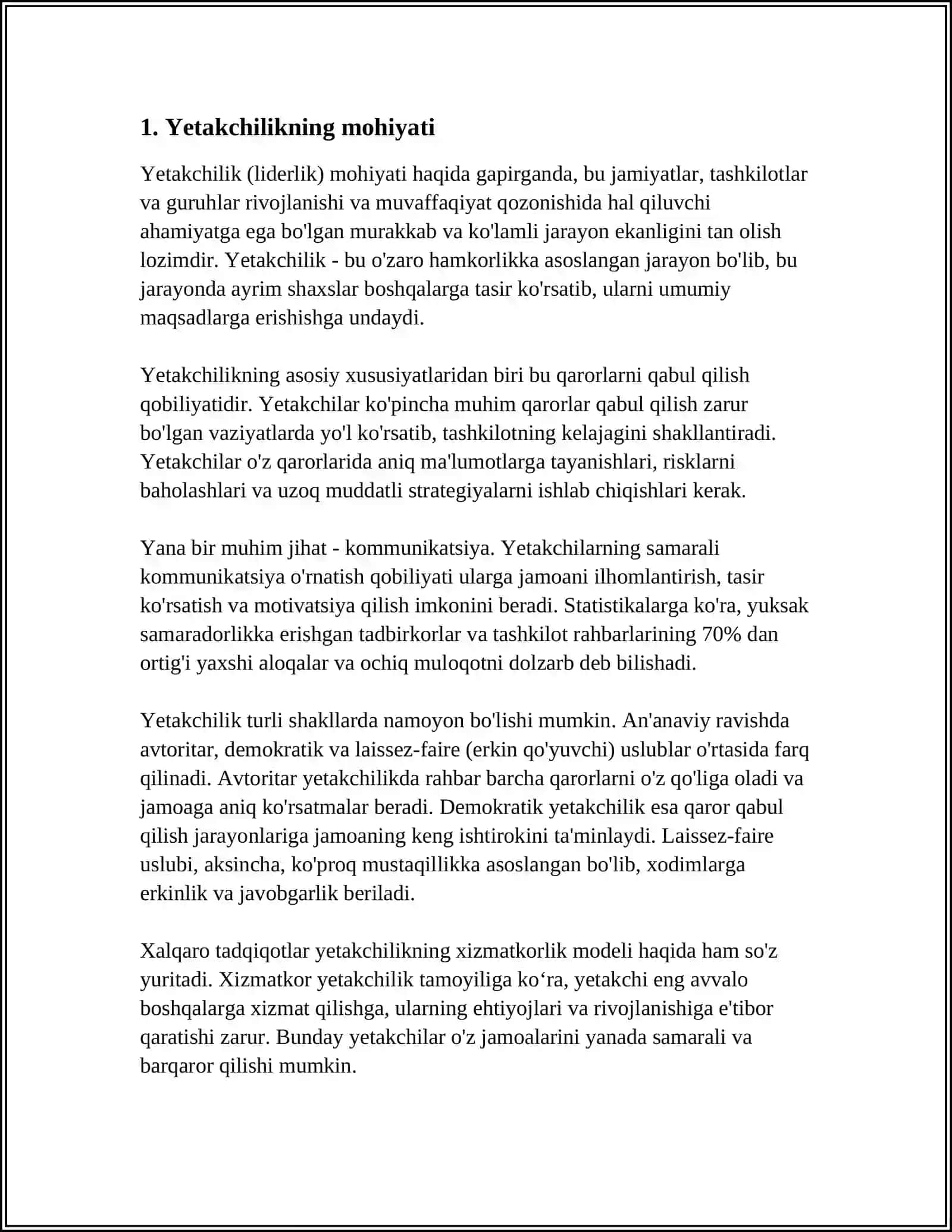 LIDERLIK FAZILATLARI 3