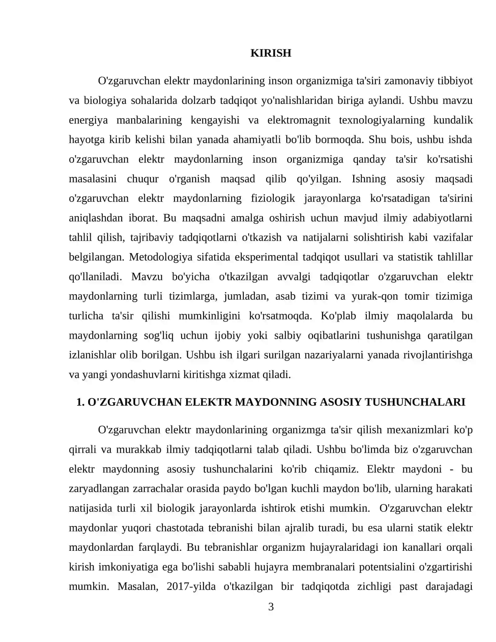 Organizmga oʻzgaruvchan elektr maydon bilan taʼsir etish 3