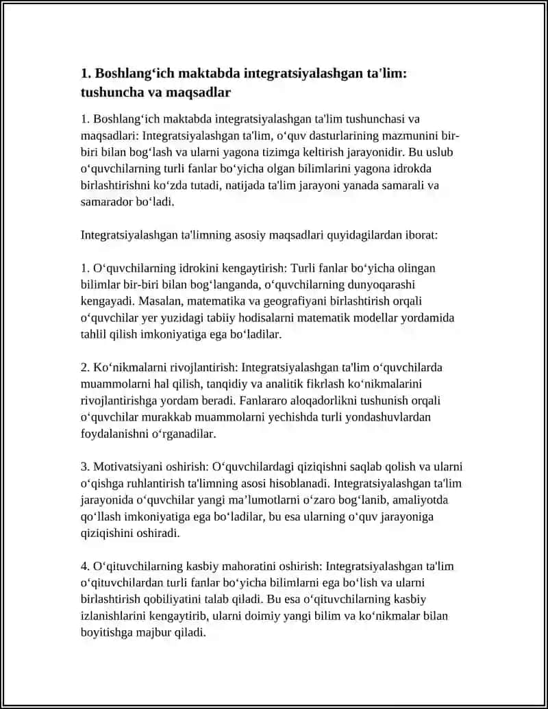 Boshlang‘ich maktabda integratsiyalashgan ta‘lim 3
