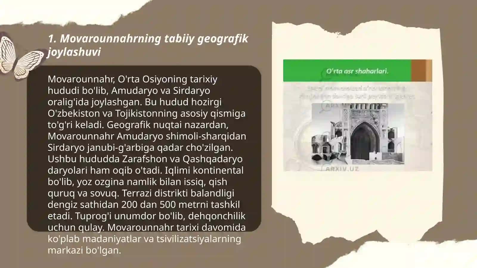 Movarounnahrning ijtimoiy-iqtisodiy geografiyasi 3