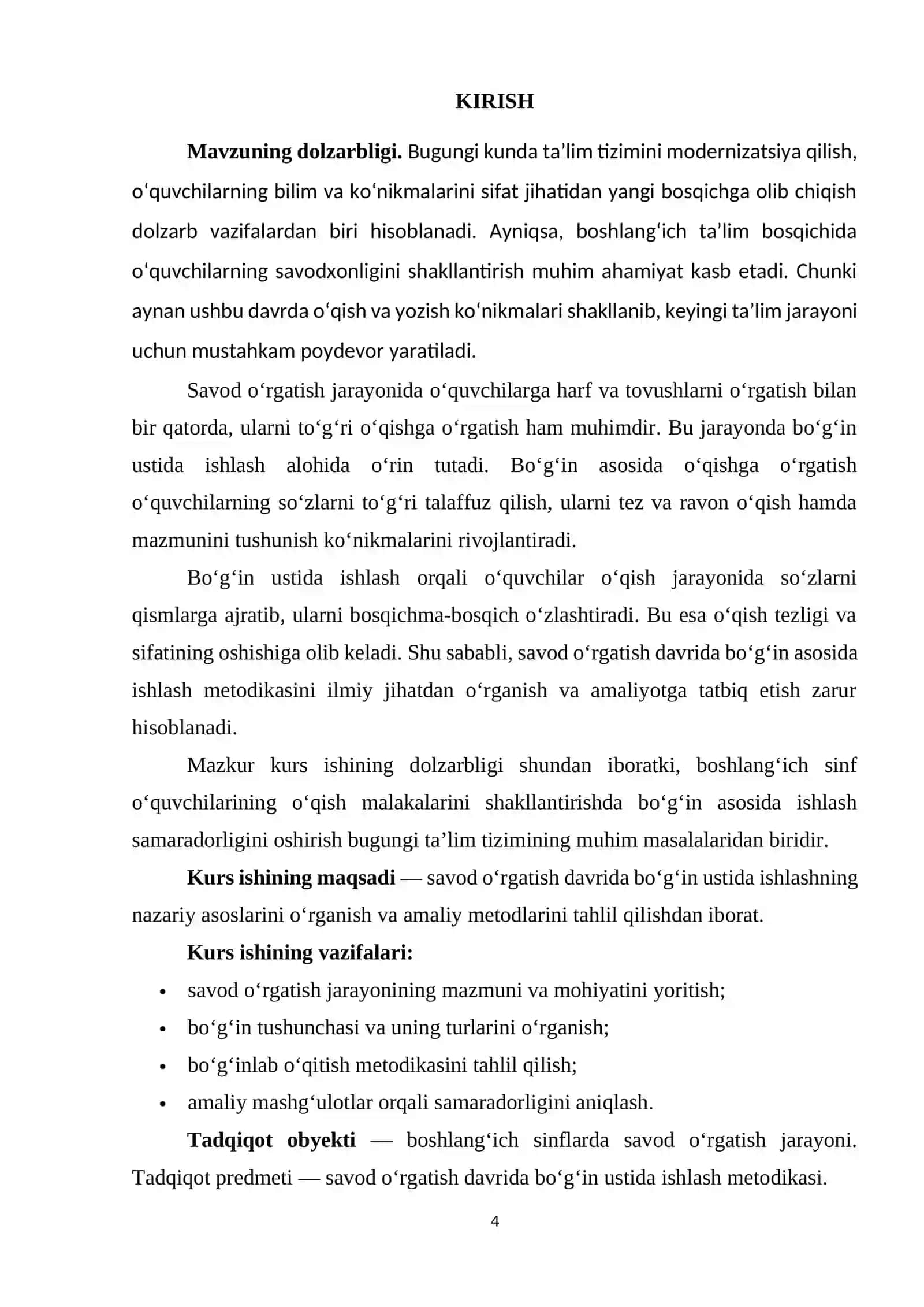 Savod orgatish davrida bo'g'in ustida ishlash 3