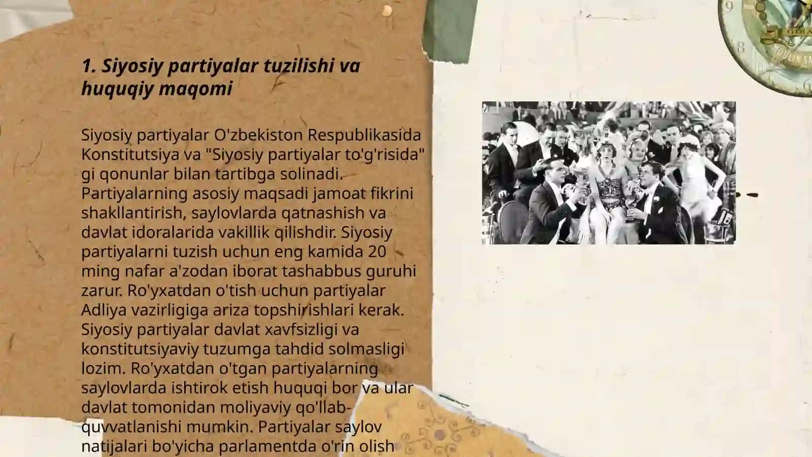 Siyosiy partiyalar faoliyatining huquqiy asoslari 3
