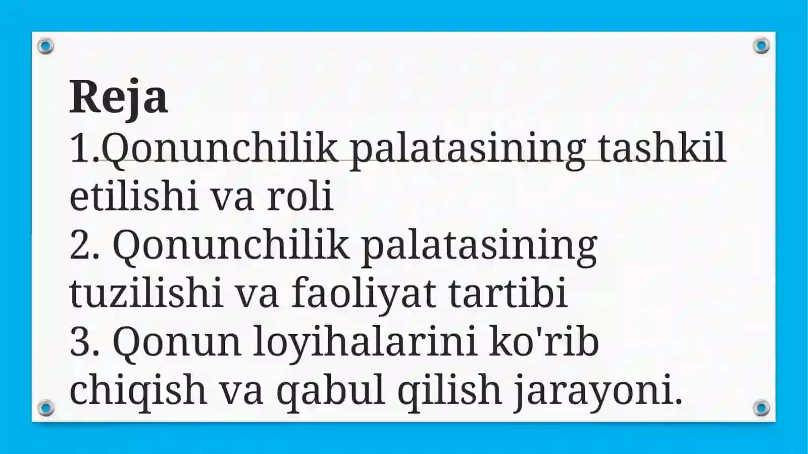 O‘zbekiston Respublikasi Qonunchilik Palatasi 3