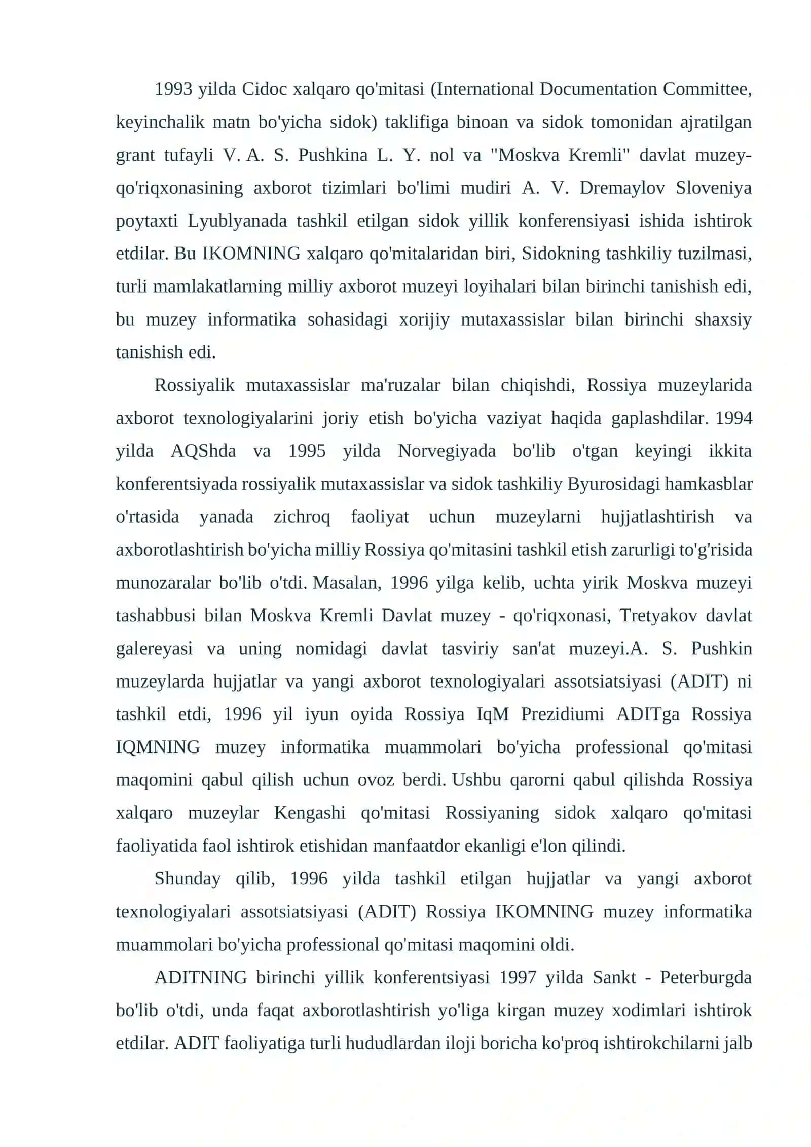 Muziylar faoliyatida zamonaviy texnologiyalardan foydalanish 3