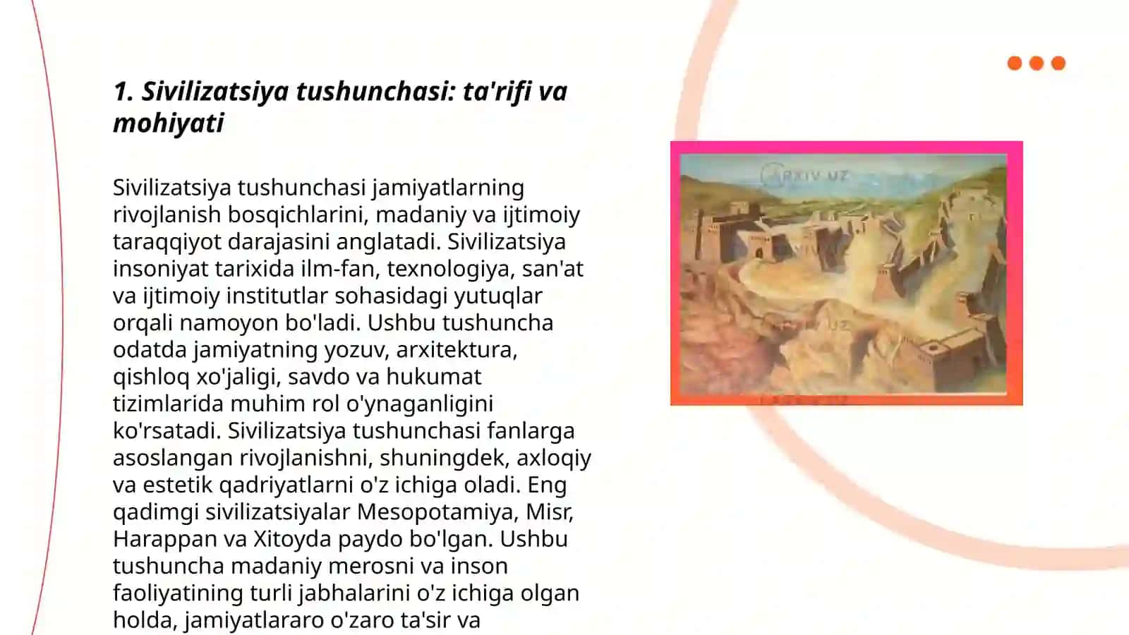 Sivilizatsiya va madaniyat tushinchalari 3