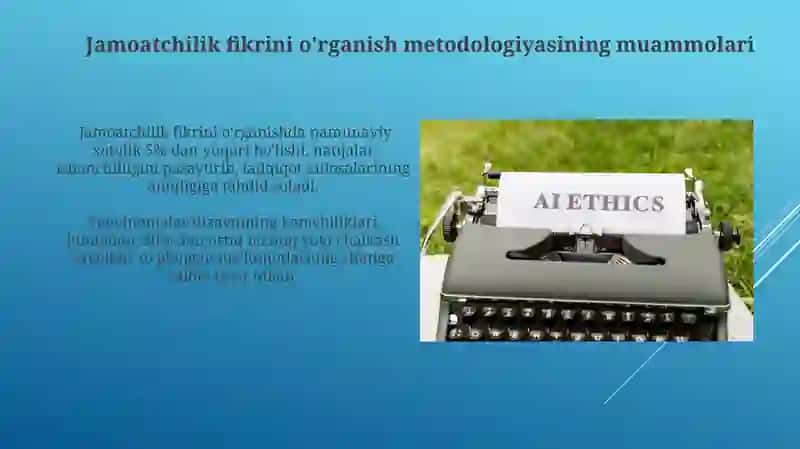 Jamoatchilik fikrini tadqiq etishning uslubiy muammolari 3