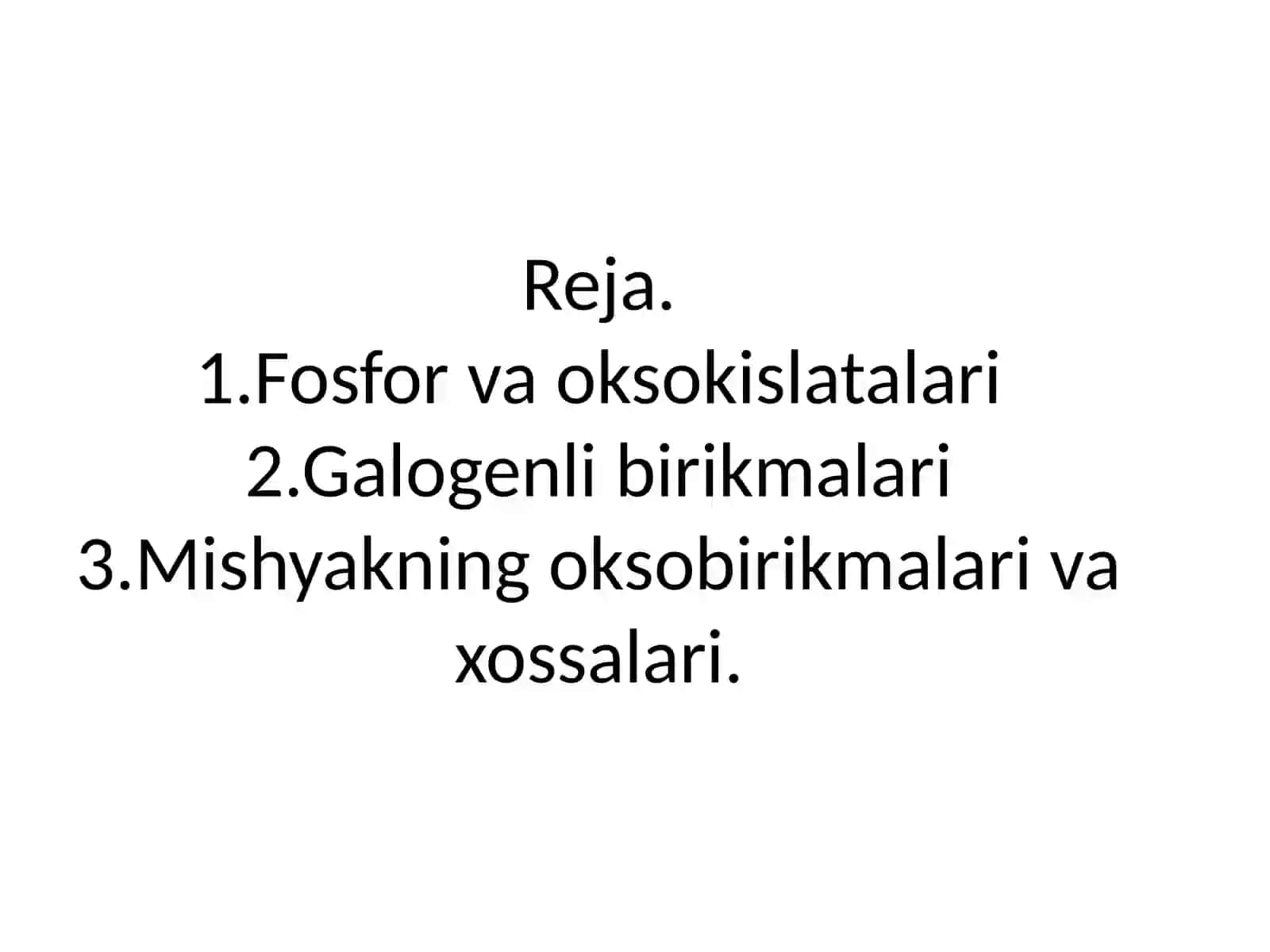 Fosfor va oksokislatalari 3