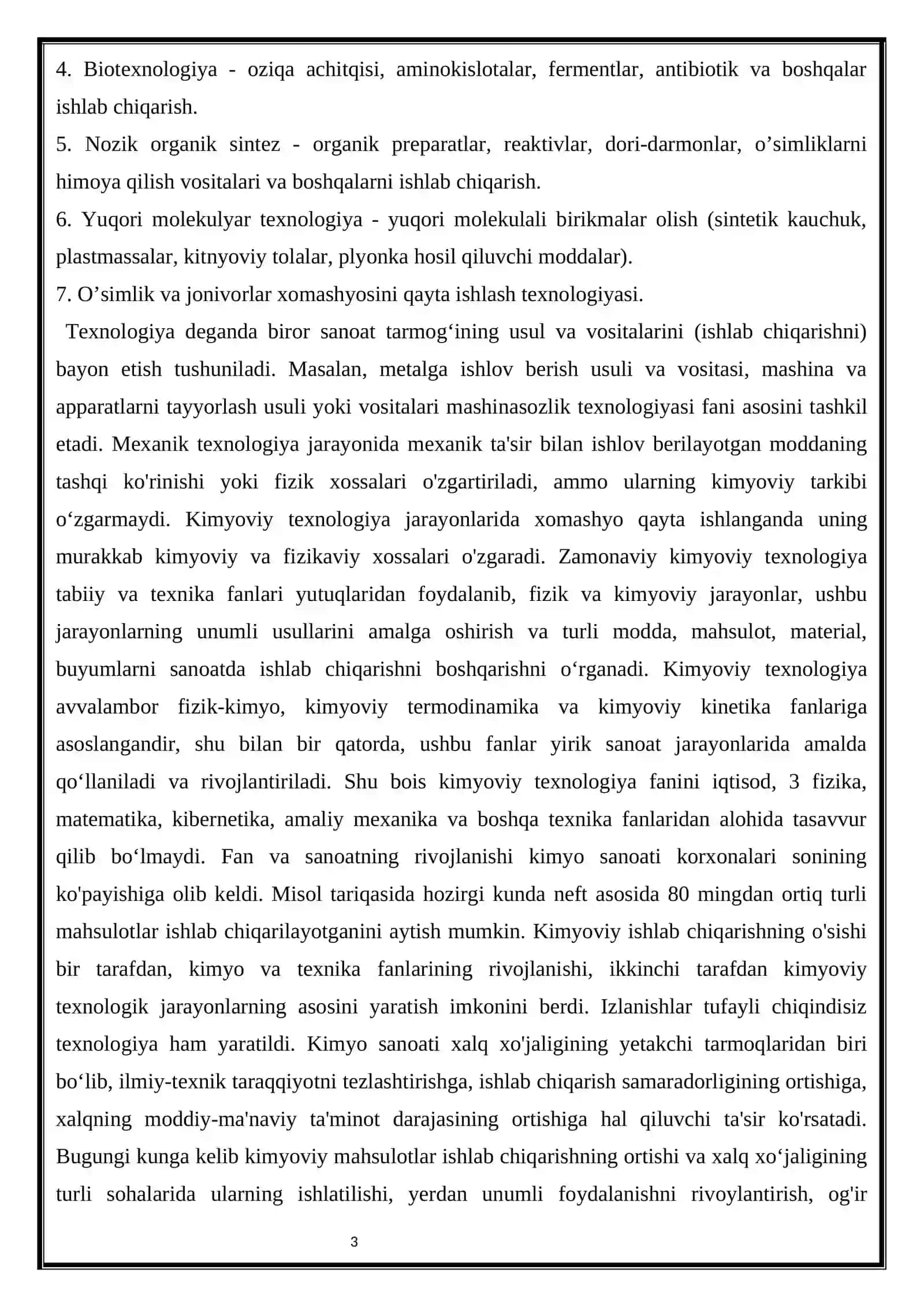 Kimyoviy Texnologiya Fanining Kelib Chiqishi 3