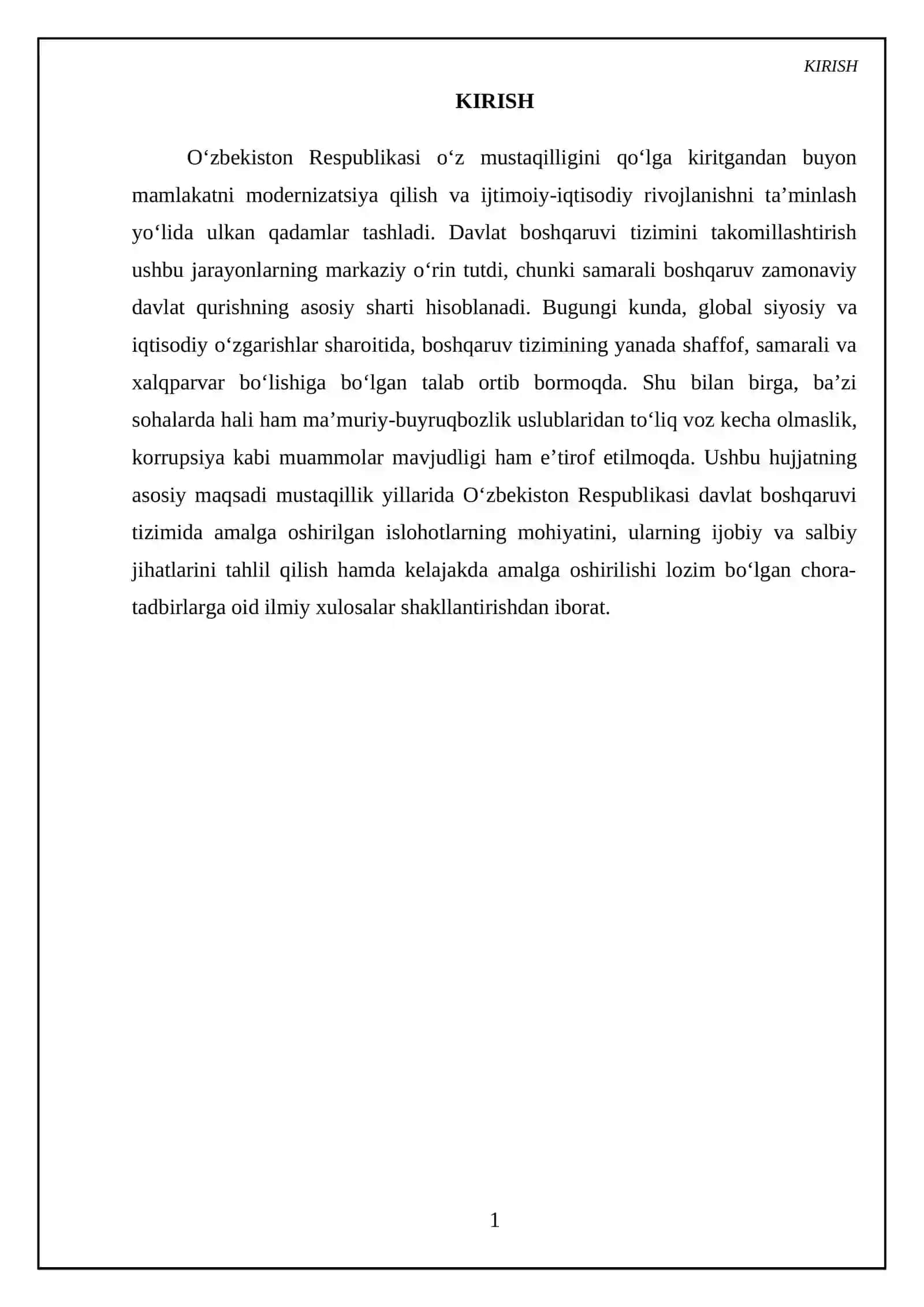 Mustaqillik yillarida davlat boshqaruvi tizimida amalga oshirilgan islohotlar 3