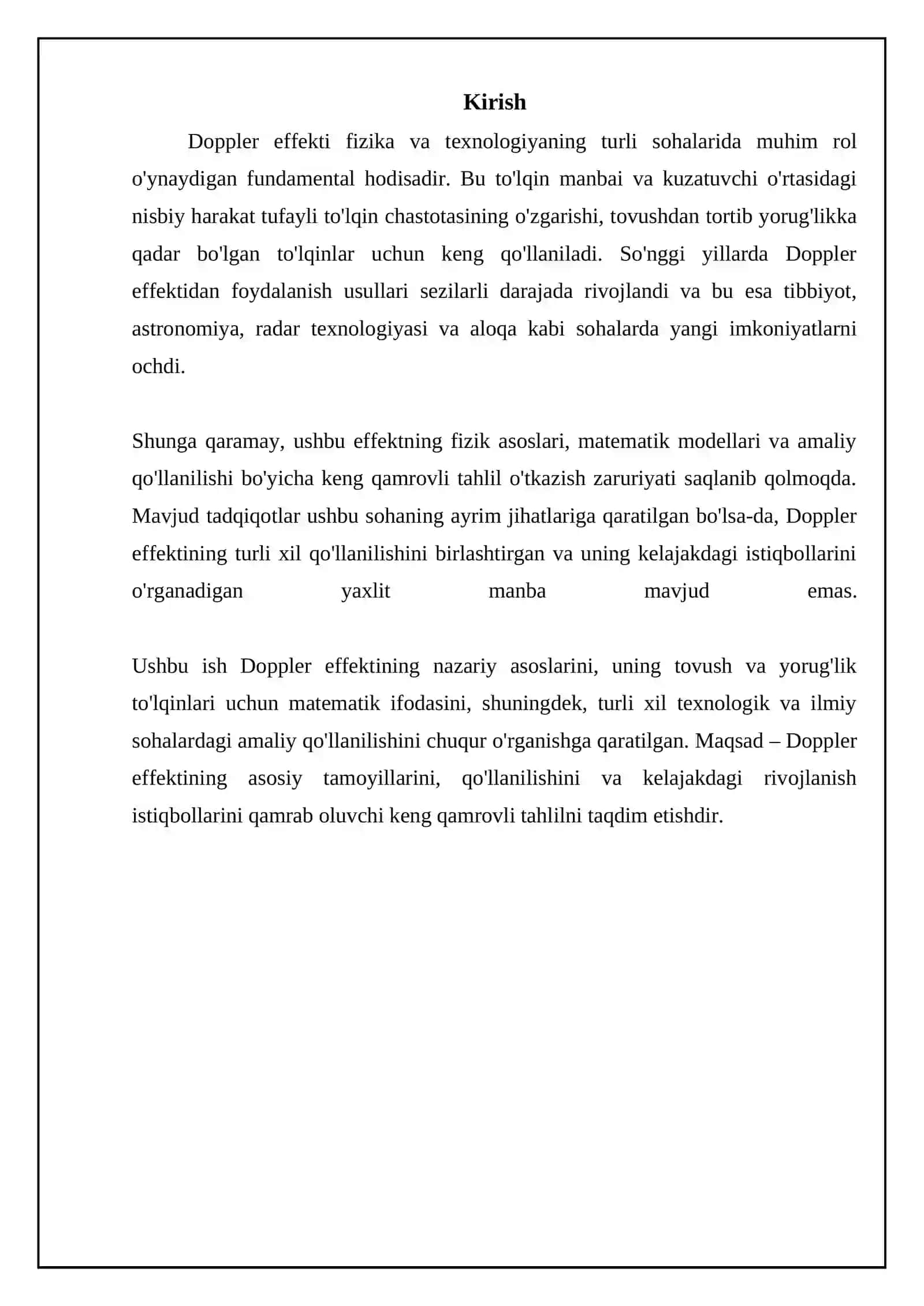 Dopler effekti va uning qo'llanilishi 3