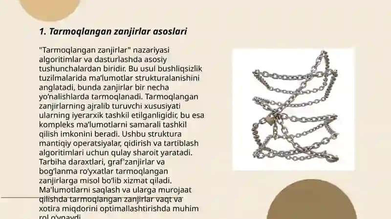 Tarmoqlangan zanjirlar 3
