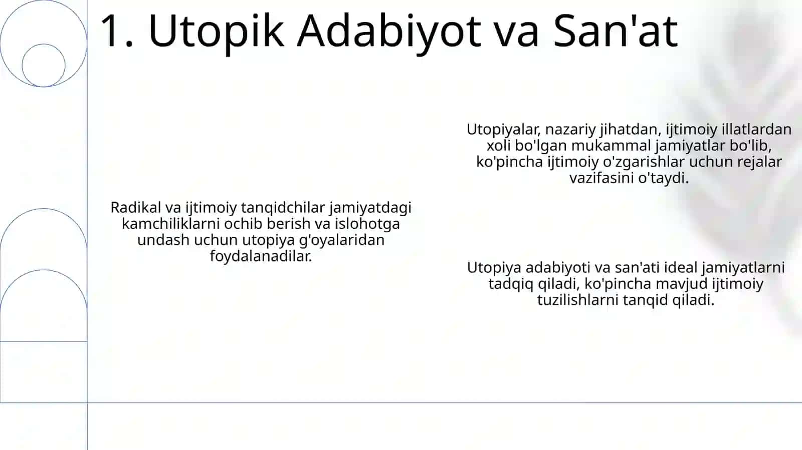 Utopiklar, marks va radikallar 3