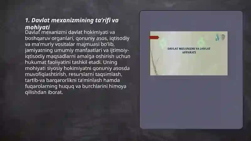 Davlat Mexanizmi 3