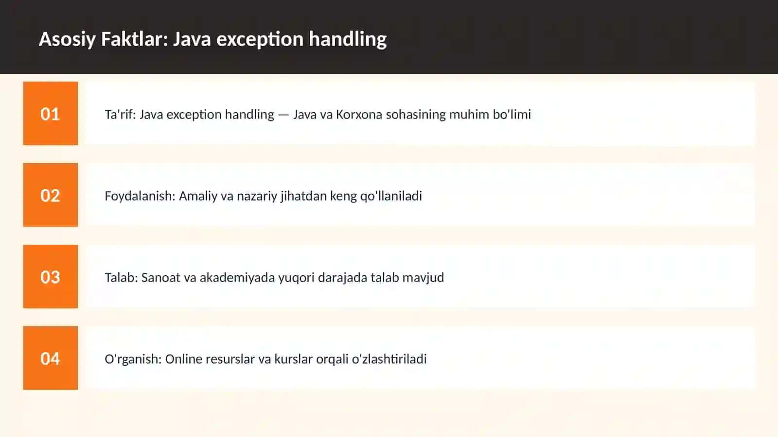Java exception handling 3