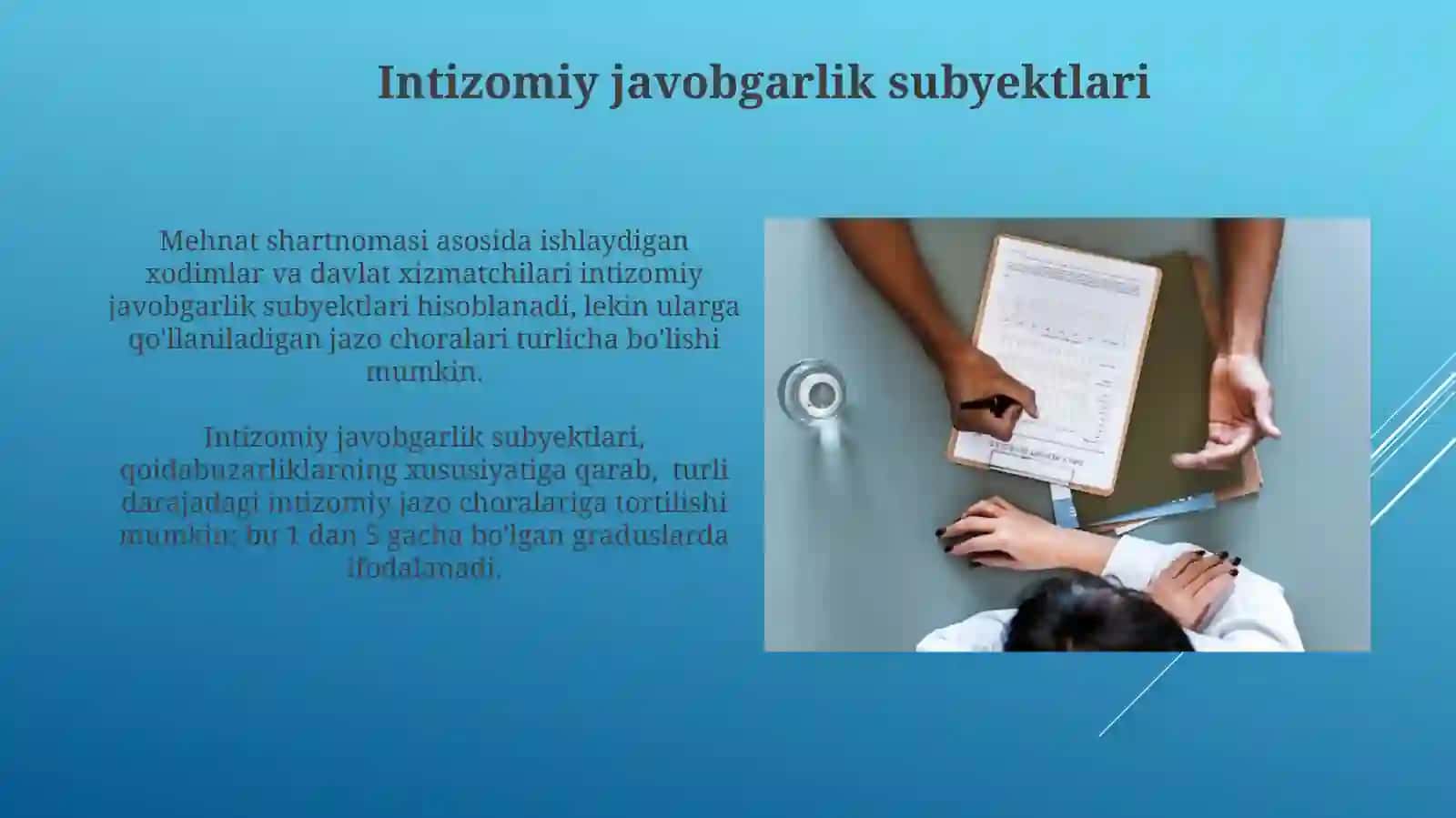 Intizomiy jazolartushunchasivaularniqo'llashtartibi 3