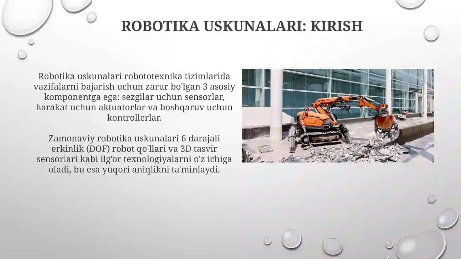 Robototexnikada qo'laniladigan jihozlar 3