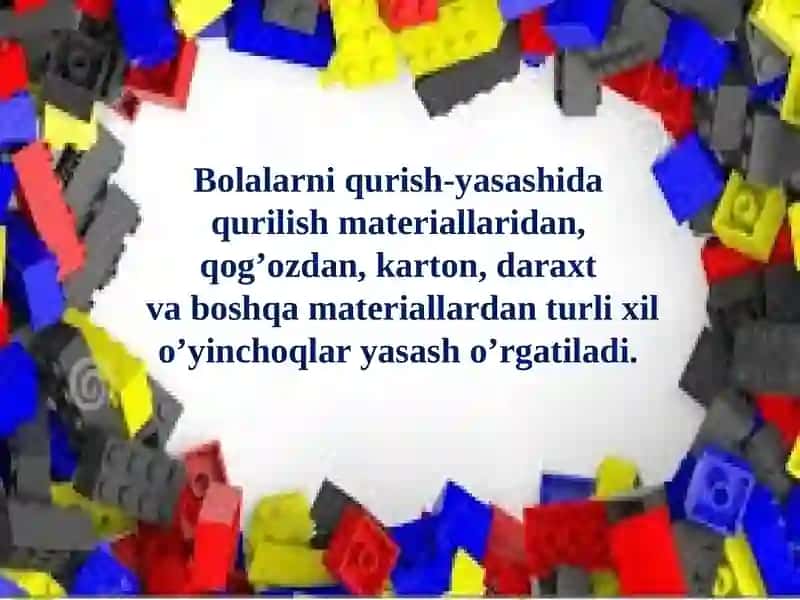 Qurish-yasash turlari 3