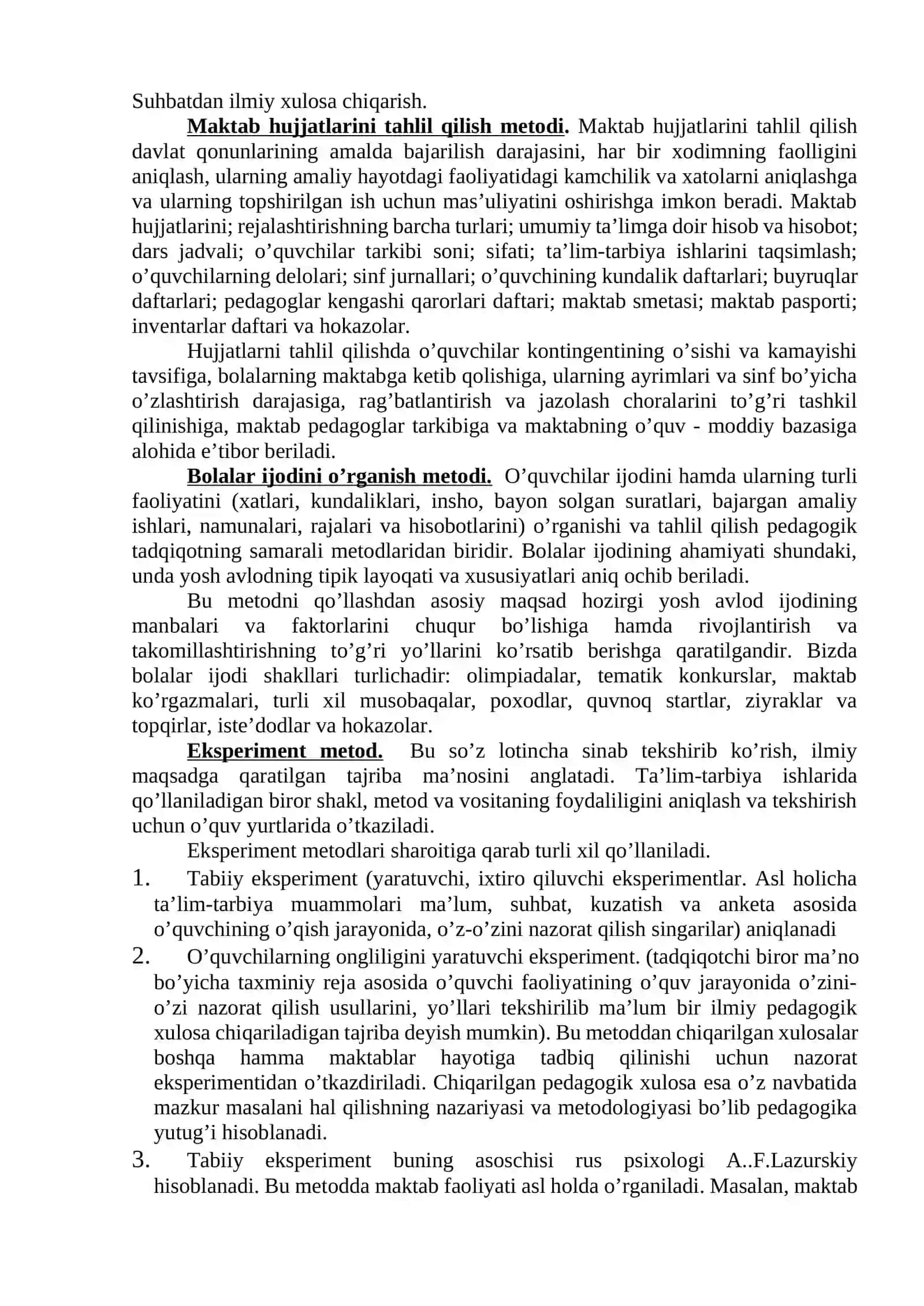 Pedagogikanining metodologik muammosi va tadqiqot metodlari 3