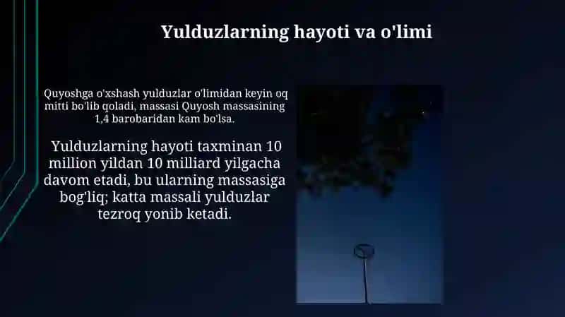 Yulduz va yulduz turkumlari 3