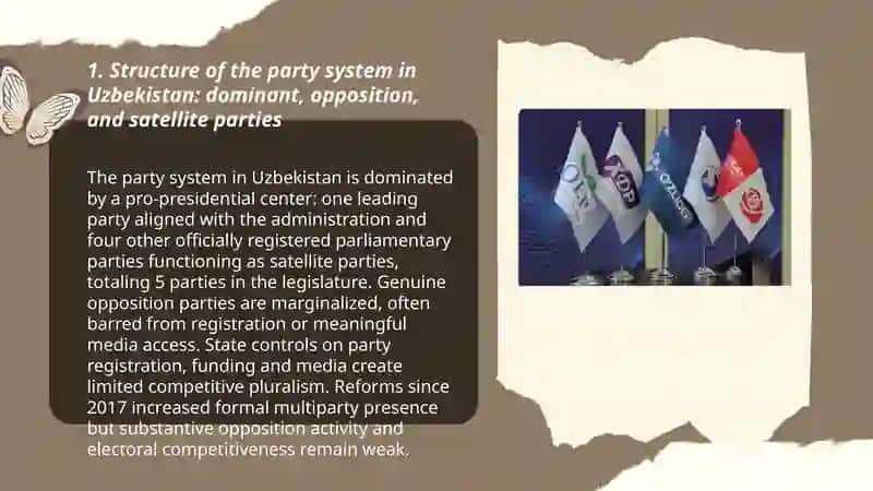 Political parties, election system and action strategies in Uzbekistan 3