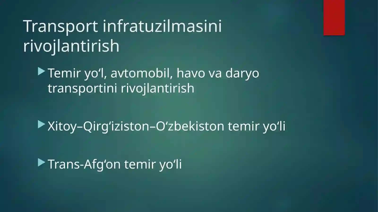 Transport-logistikasiyosatining asosiy maqsadlari 3