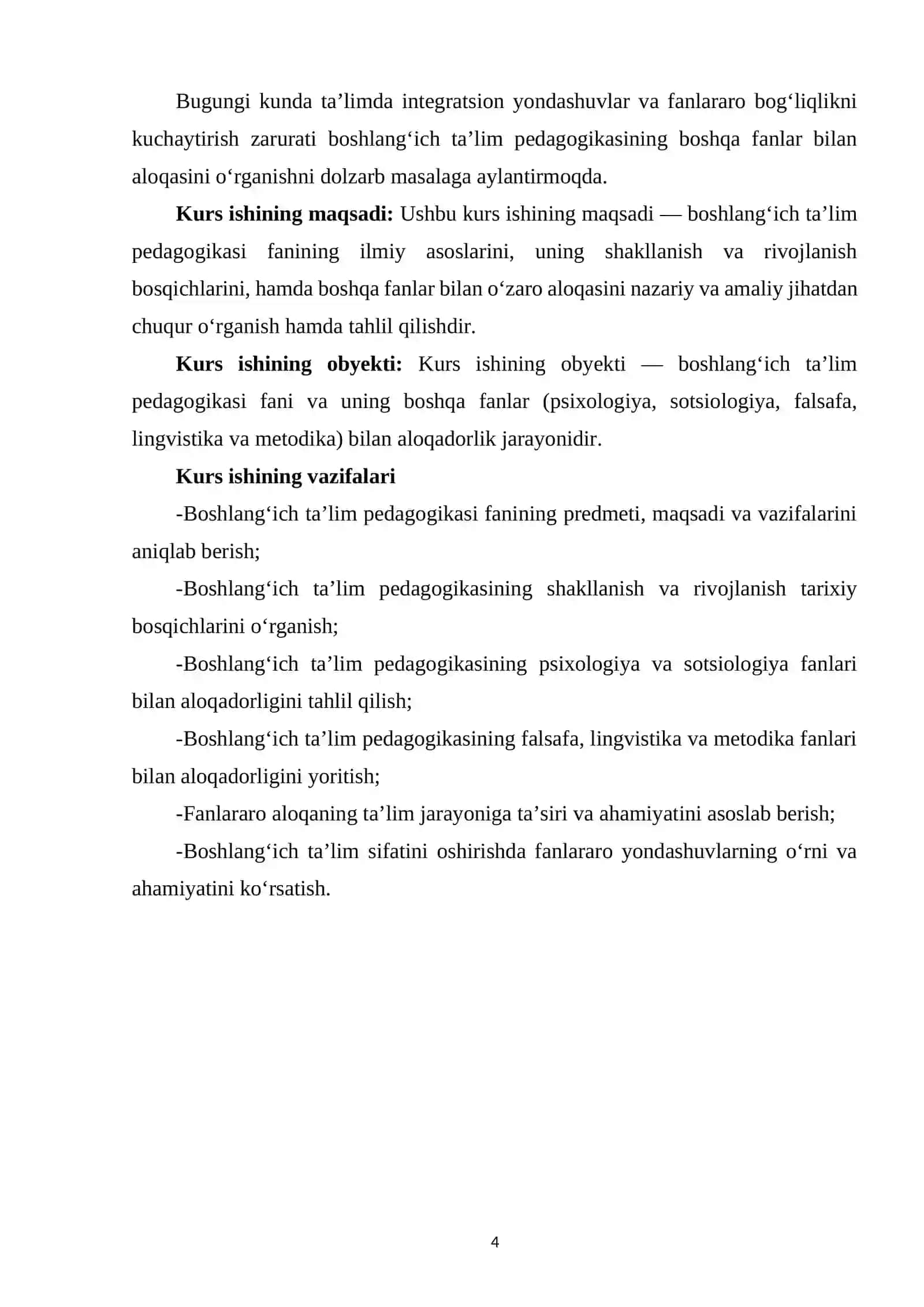 BOSHLANG'ICH TA'LIM PEDAGOGIKASI FANINING BOSHQA FANLAR BILAN ALOQASI 3