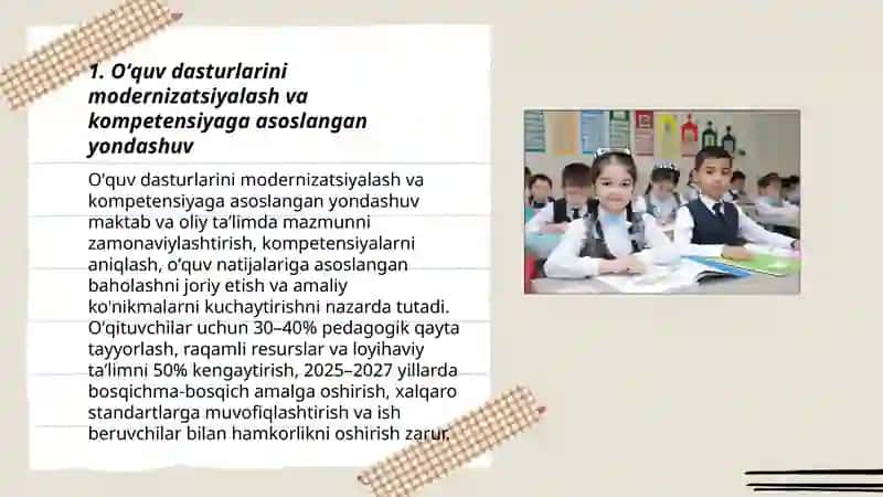 Oʻzbekistonda taʼlim sohasidagi islohotlar 3
