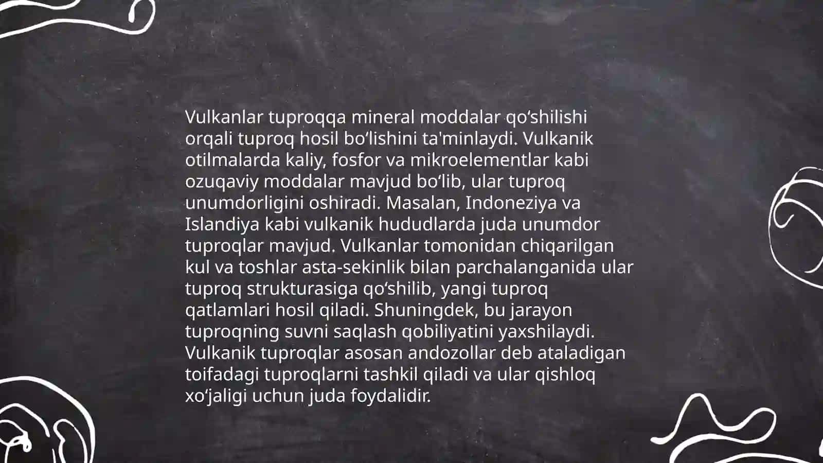 Vulkonogen tuproqlar 3