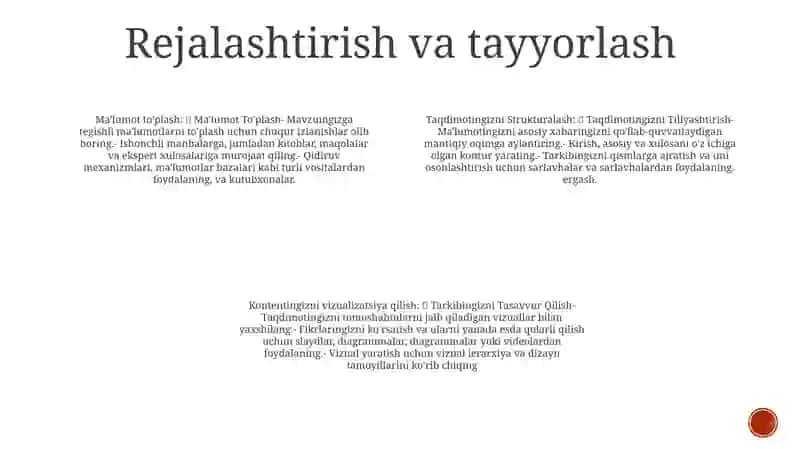 Taqdimot Tayyorlash 3
