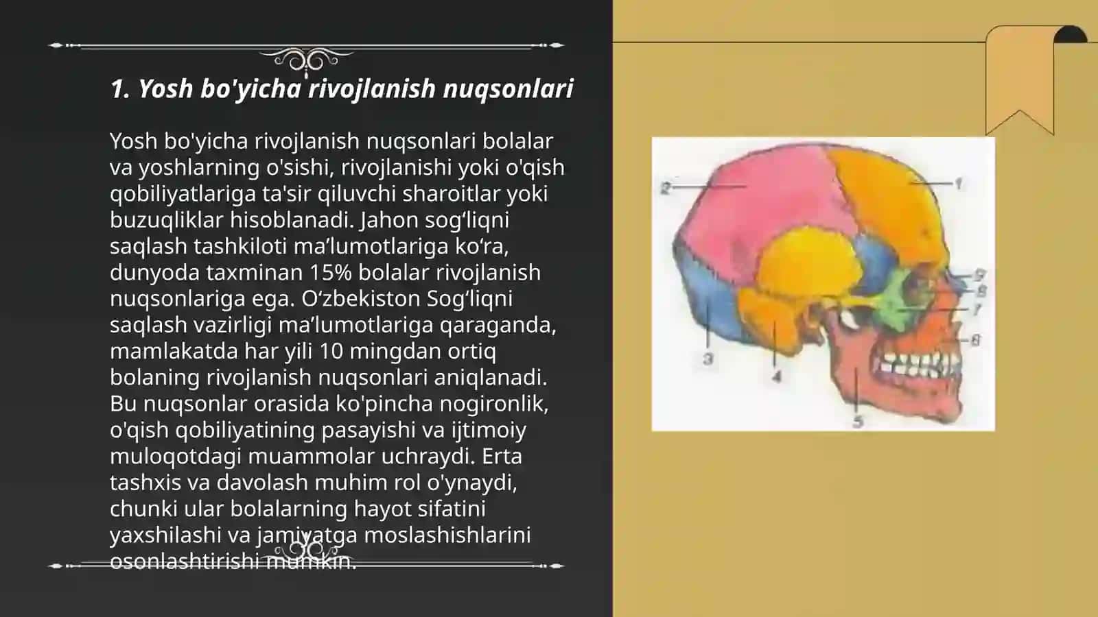 Yosh bo'yicha rivojlanish nuqsonlari 3