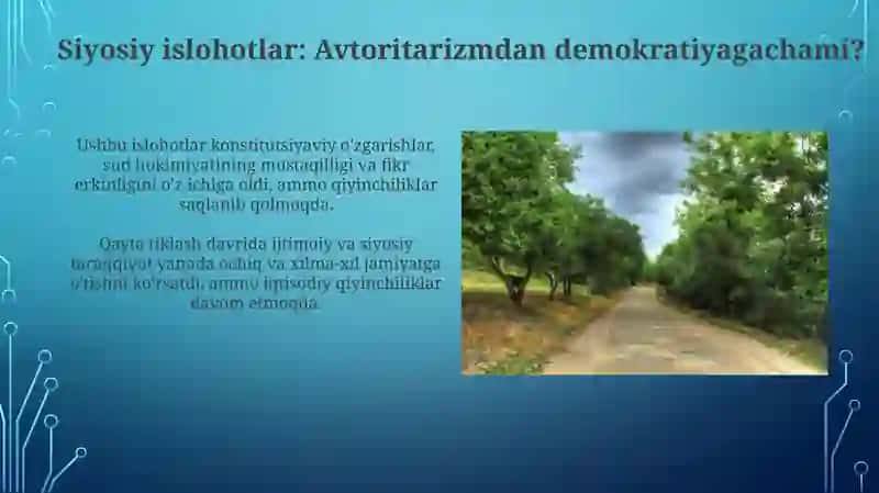 Siyosiy islohotlar: Avtoritarizmdan demokratiyagachami? 3