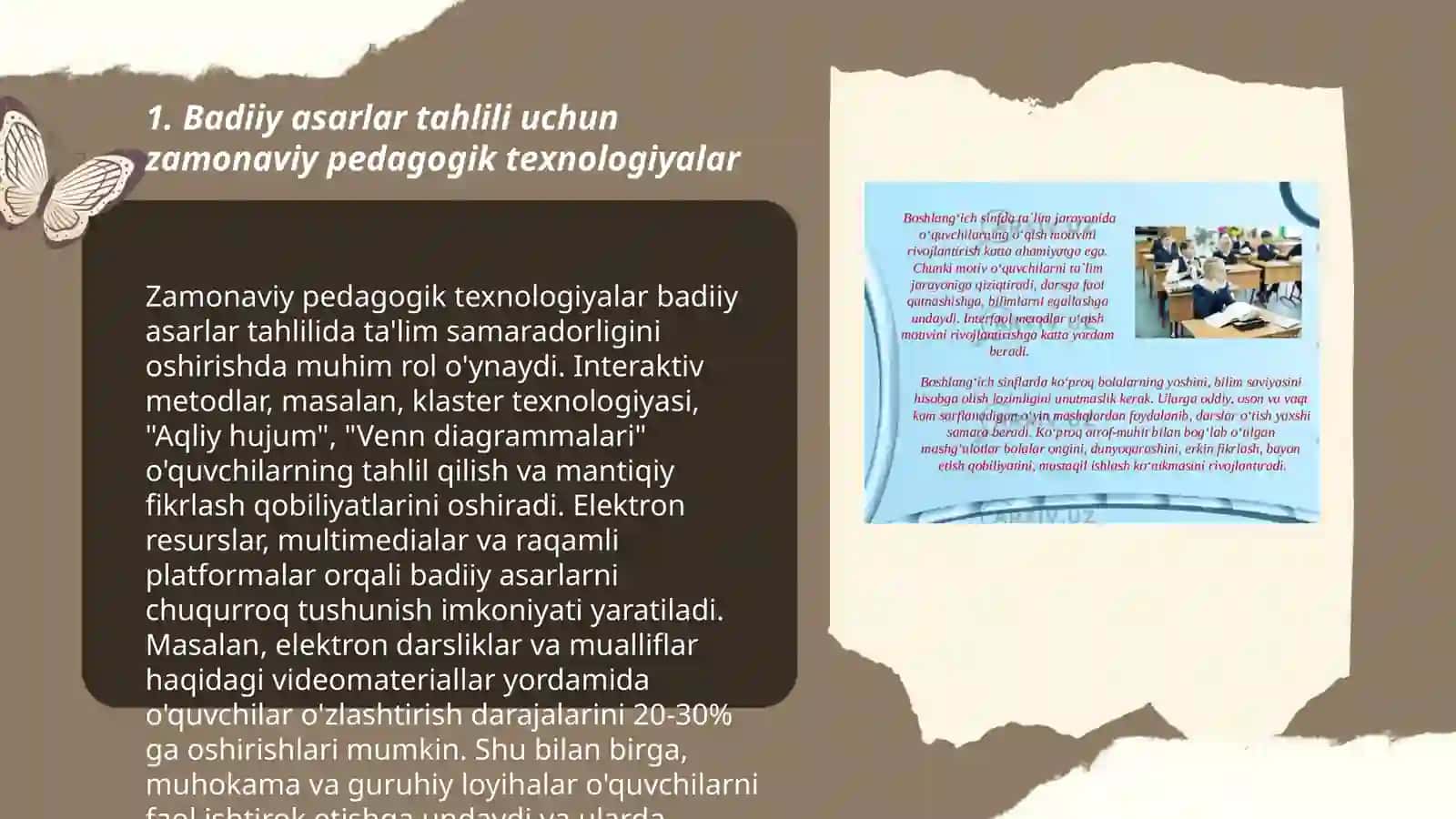 Badiiy asarlar tahlilida pedagogik texnologiyalardan foydalanish 3
