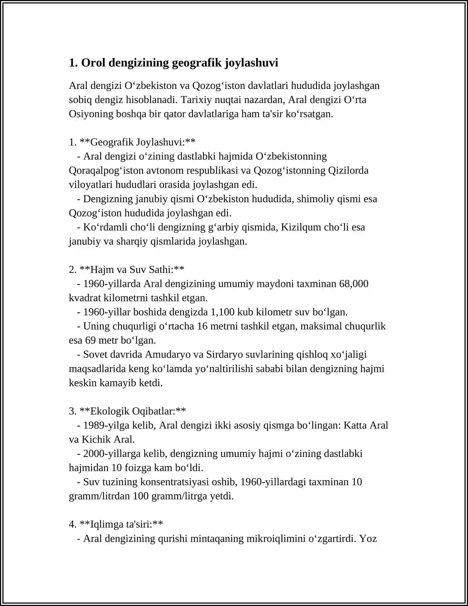 OROL MAYDONINING FIZIKA GEOGRAFIK SHAROITLARI 3