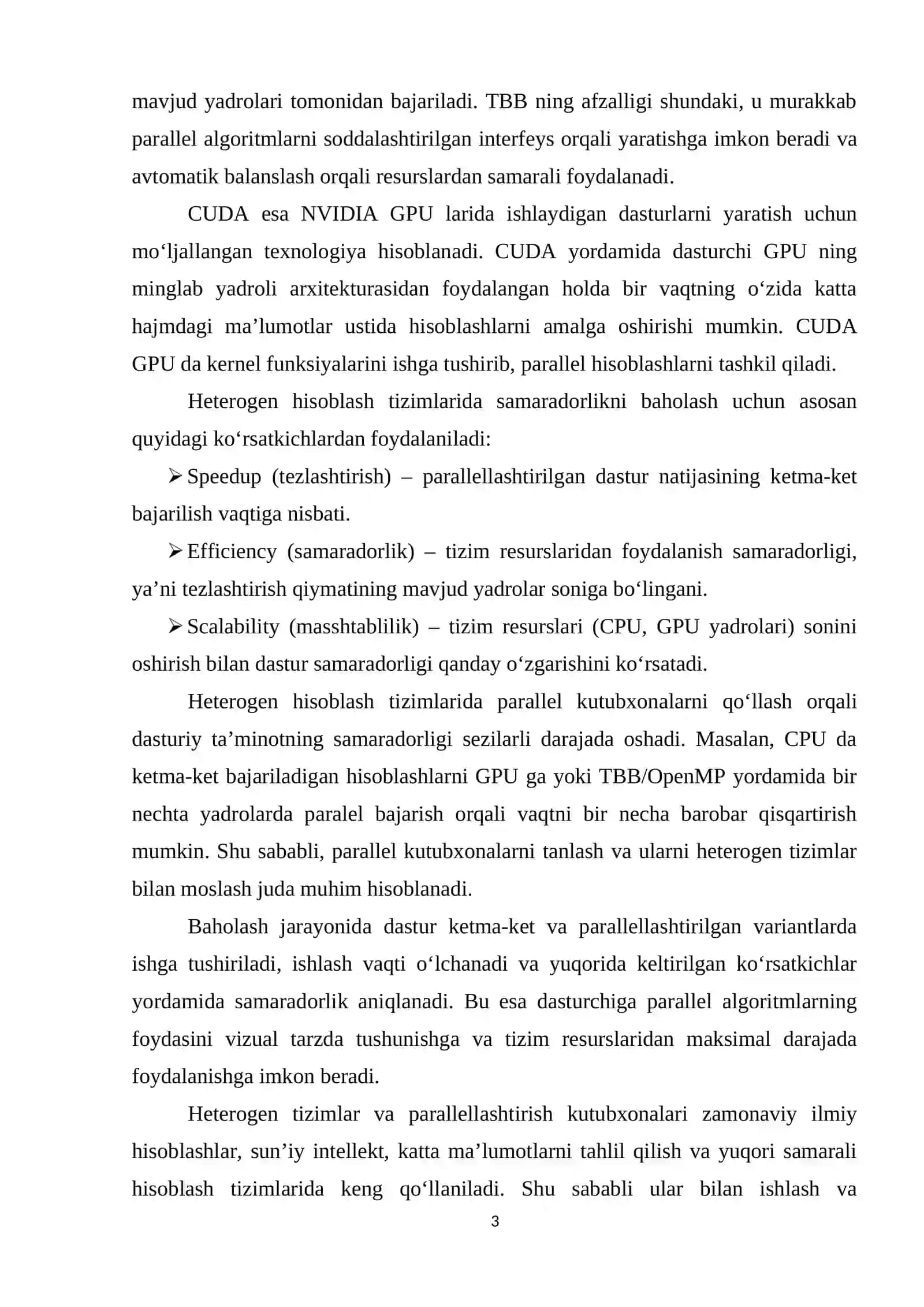 Parallellashtiris kutubxonalarining samaradorligini baholash 3