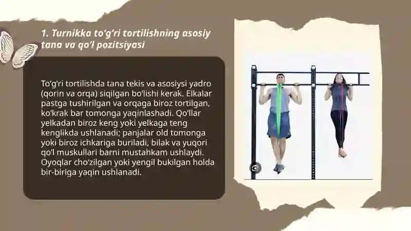 Turnikka toʻgʻri tortilish texnikalari va uning inson salomatligiga foydalari 3