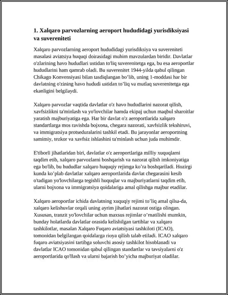 HAVO MAYDONCHASIDA XALQARO PARVOZLARNING HUQUQIY TARTIBI 3