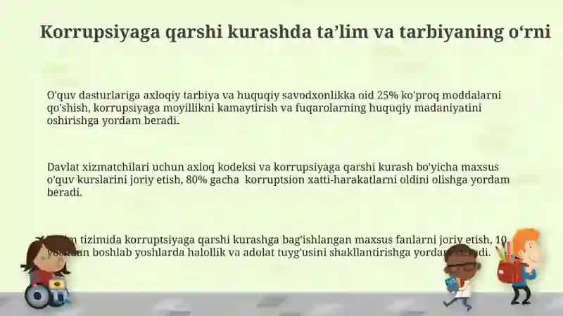 Korrupsiyaga qarshi kurashish omillari 3